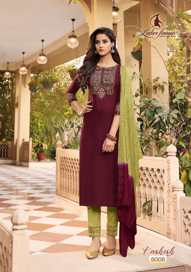 Kashish Vol 5 By Ladies Flavour Readymade Salwar Suits Catalog
